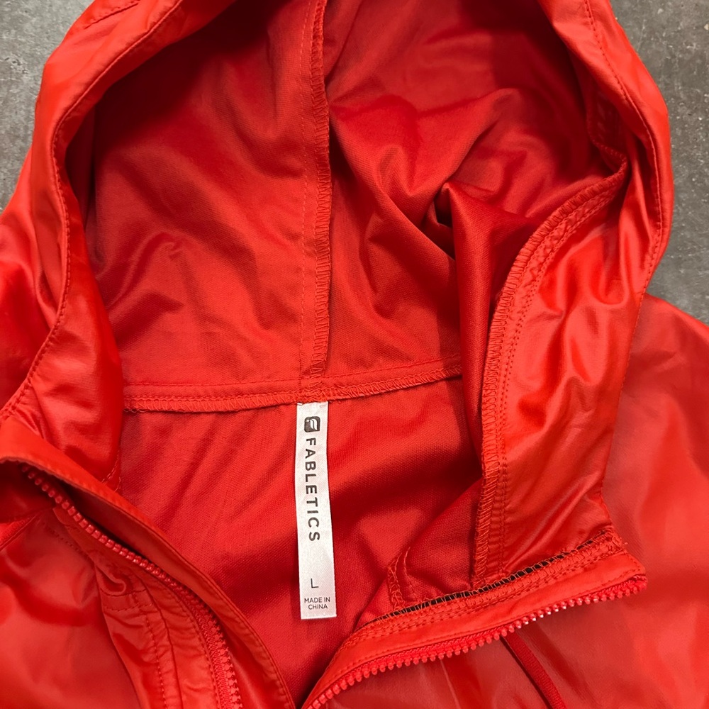 Fabletics Bold Red Hooded Jacket - image 3